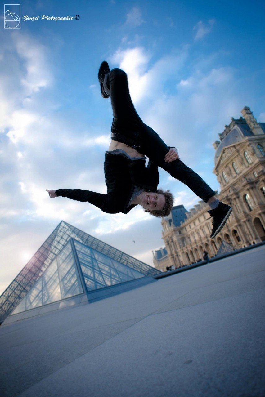 At the Louvre. "I have always loved to move. Not only to dance or to jump. I think for me it is all about movement: movement of body, mind and soul." – Andrea Catozzi