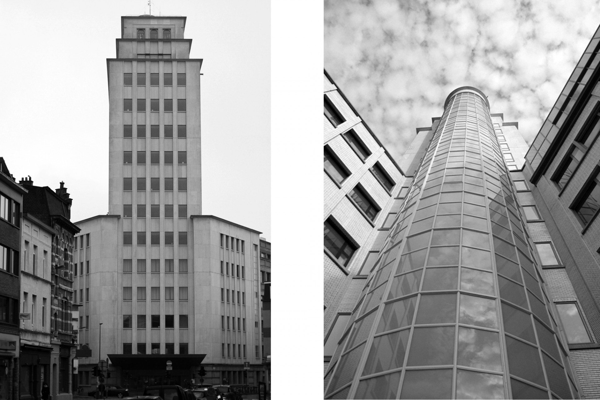 Funktional. Der geschätzte belgische Funktionalist Hugo Van Kuyck errichtete den Bell Tower in den 1960er-Jahren. Das Gebäude wurde ursprünglich für die Telefongesellschaft Alcatel errichtet. Seit 2009 befinden sich in der renovierten Gebäudegruppe Verwaltungseinrichtungen der Stadt.