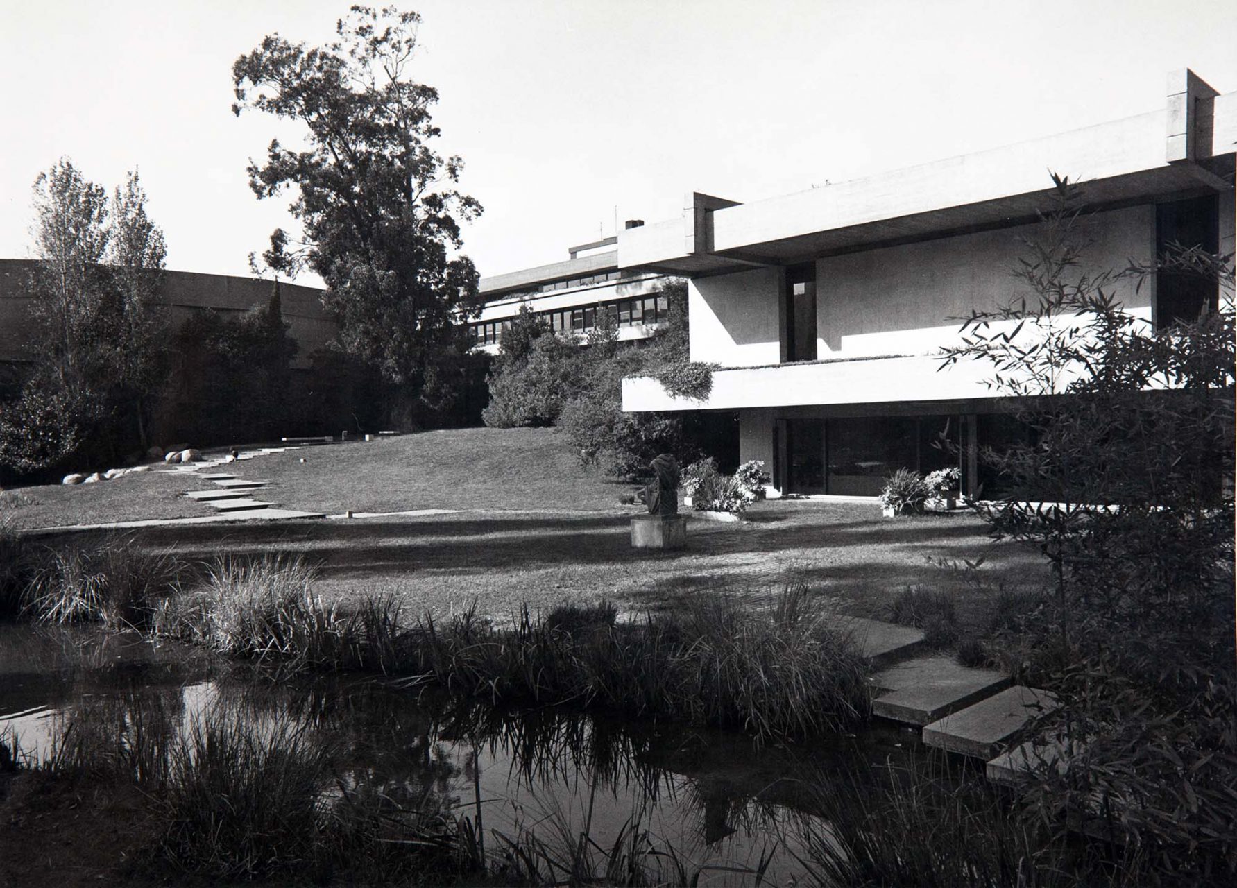 Gartenansicht, späte 1970er
