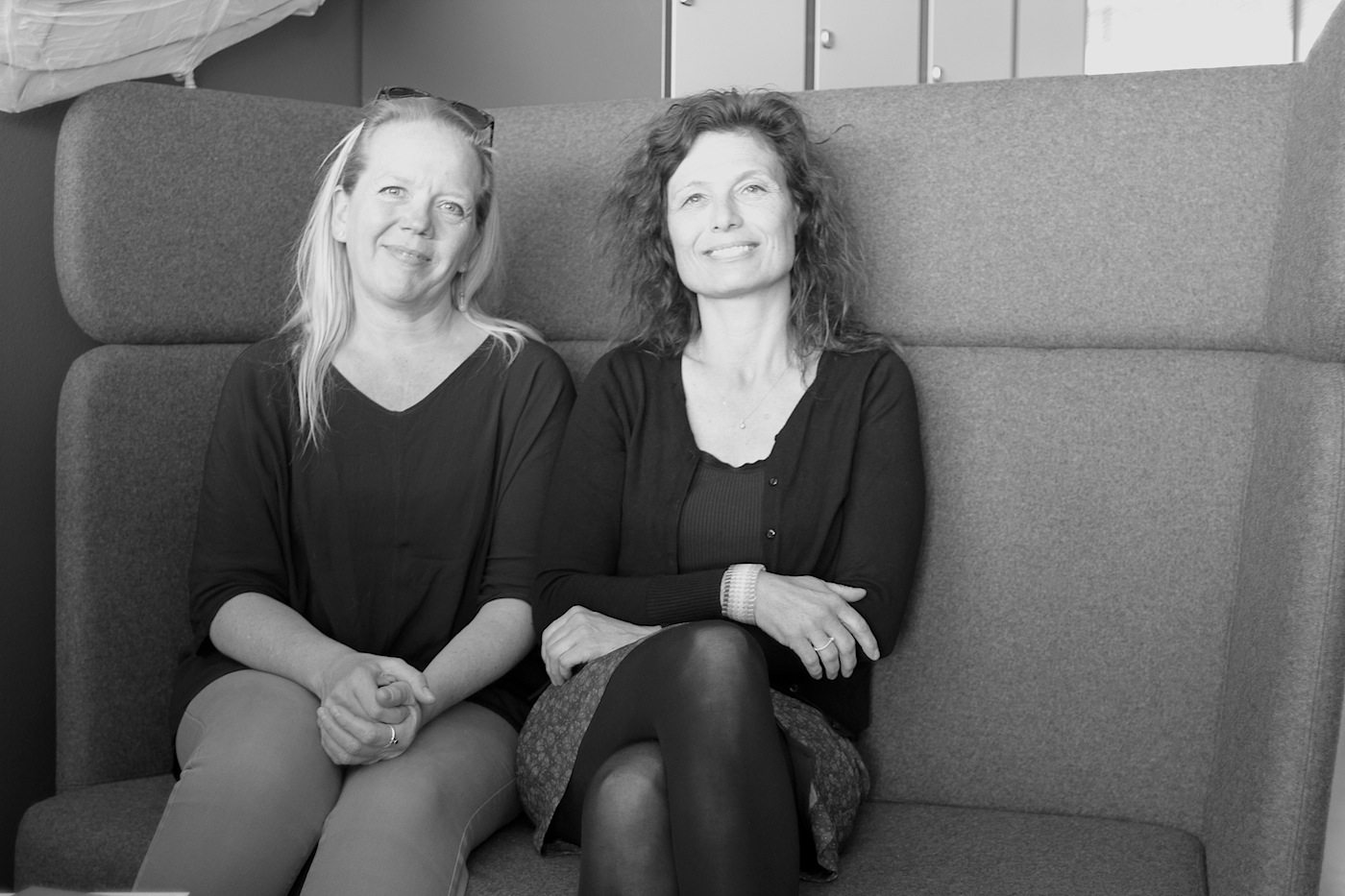 Mit CEO Carina Serritzlew (re.) und Signe Marie Davidsen, verantwortlich auch für das Festival Rising Architecture, vom 11. bis 15. September 2017 in Godsbanen, Aarhus. 