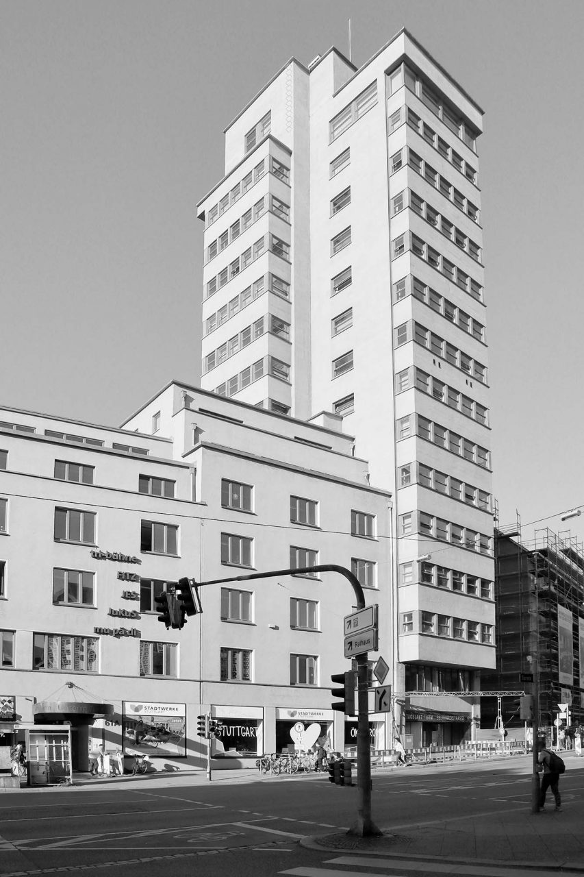 Tagblatt-Turm. Entwuf: Ernst Otto Oßwald. Fertigstellung: 1928.