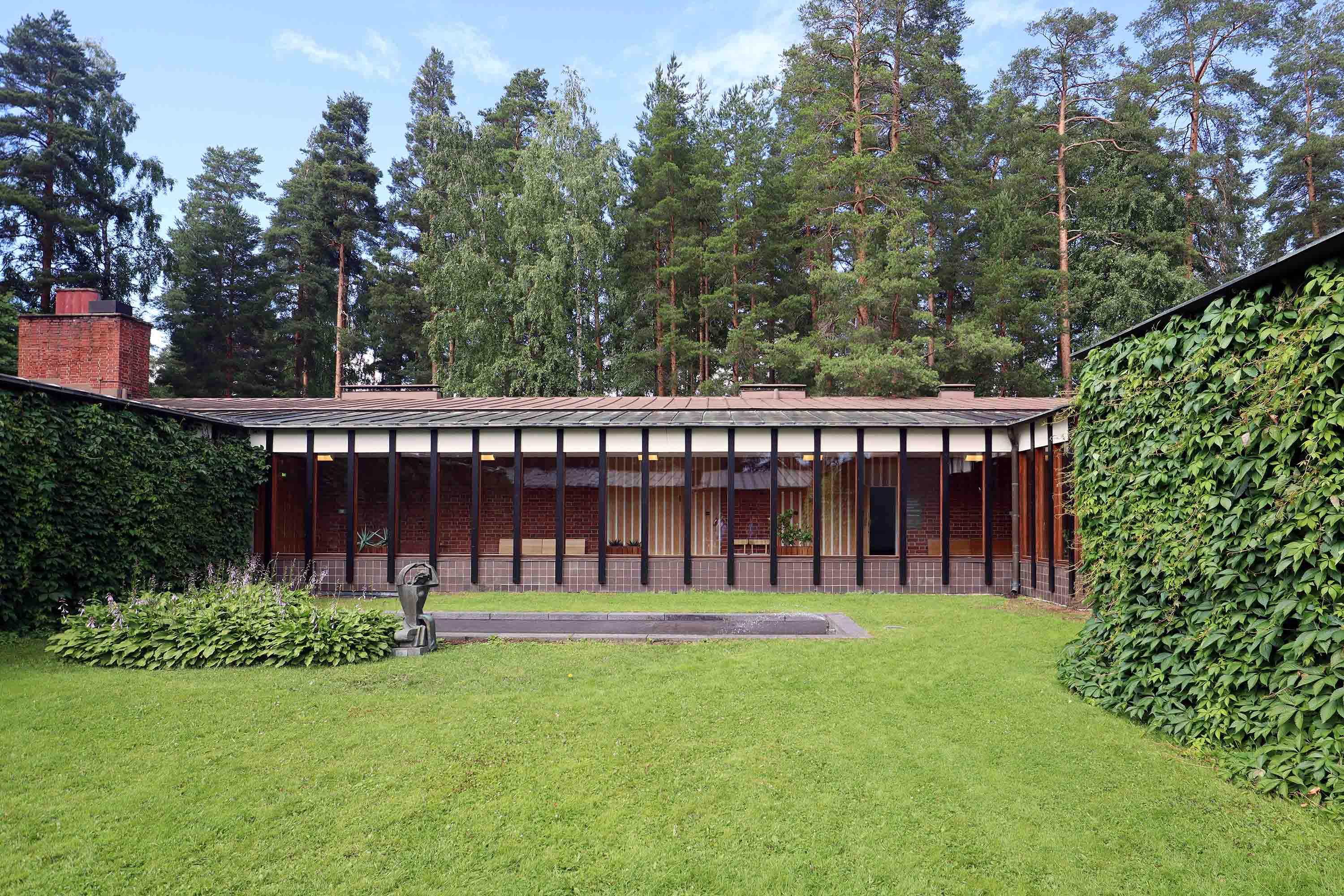 Aaltos bevorzugtes Baumaterial war in den 1940er- und 1950er-Jahren Ziegelstein.
