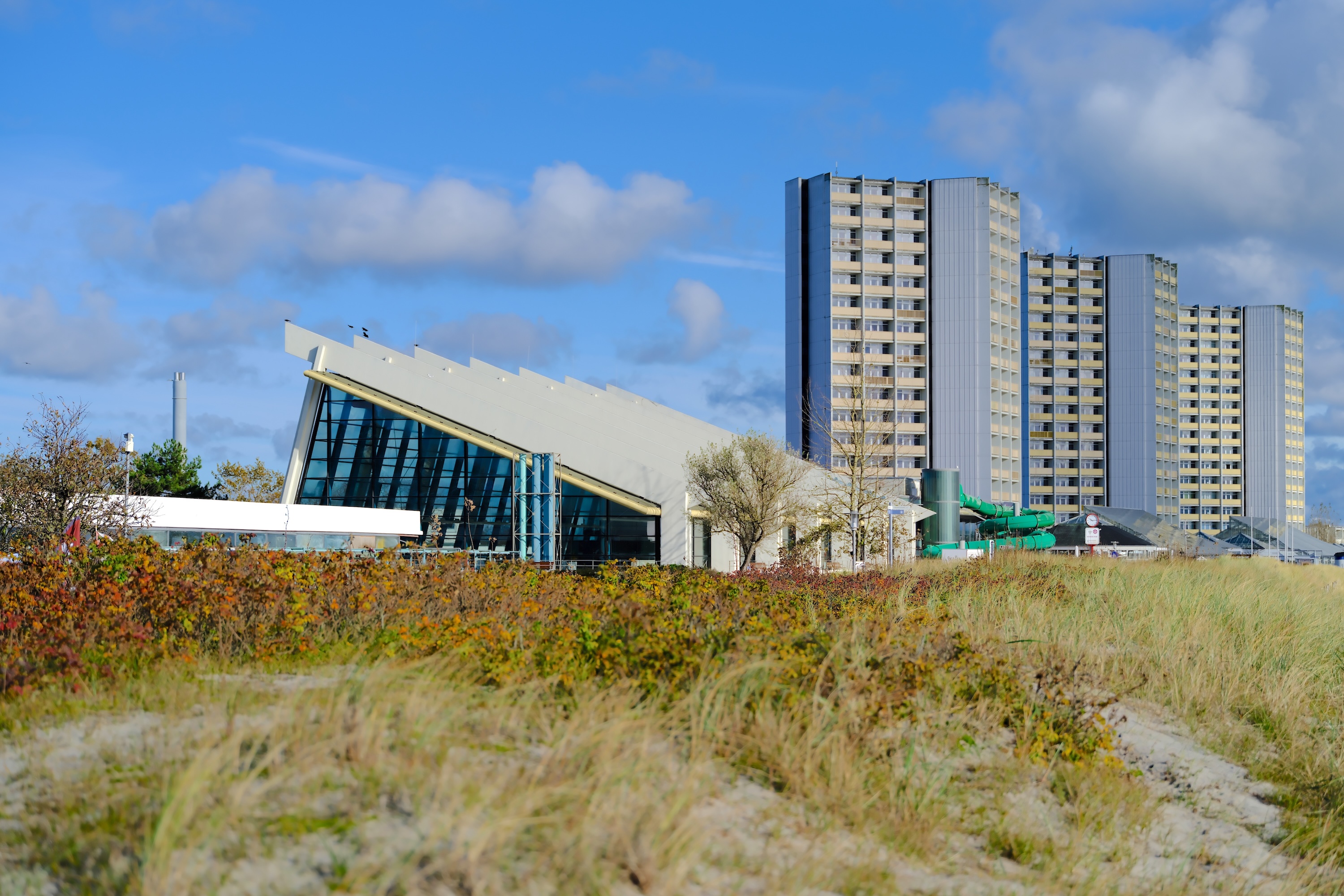 Die Ferienanlage auf der Insel Fehmarn galt zur Fertigstellung 1973 als eines der modernsten ihrer Art an der Ostseeküste. 